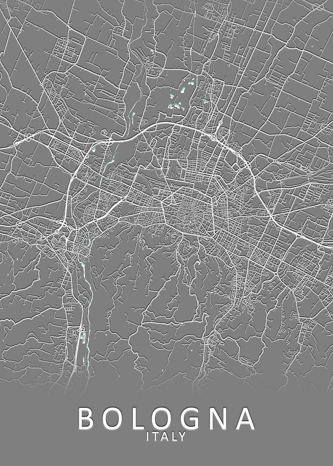 Bologna Italy City Map