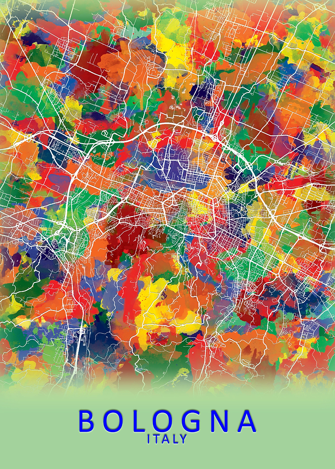 Bologna Italy City Map