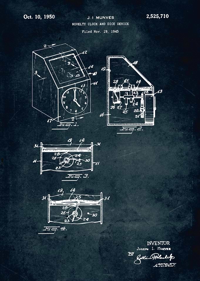 No478 Clock and dice