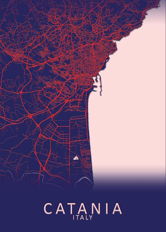 Catania Italy City Map