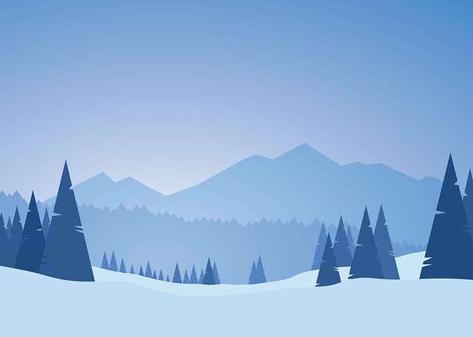 Snow landscape vector