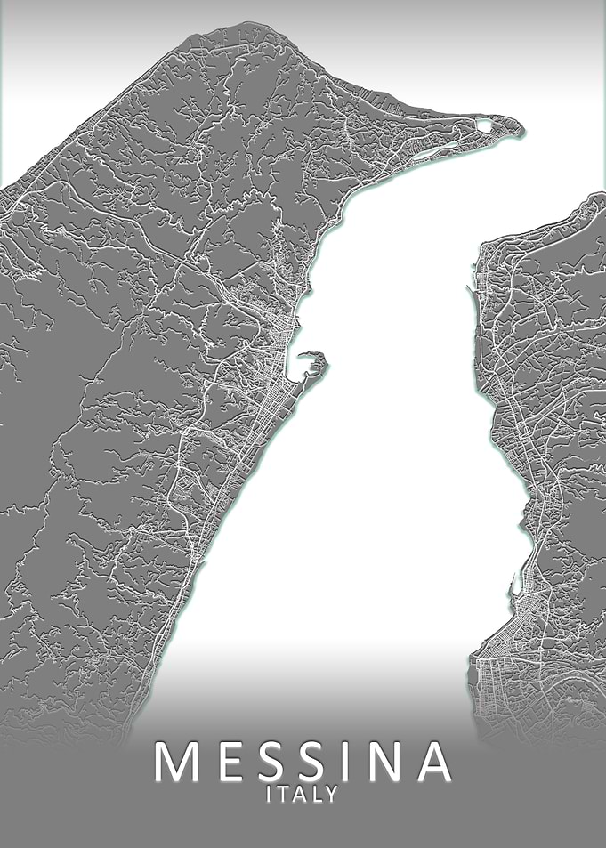 Messina Italy City Map