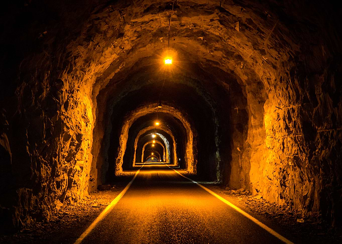 Tunnel in Faroe Islands