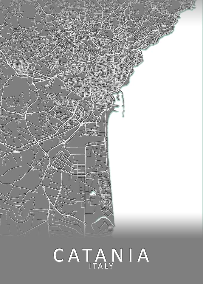 Catania Italy City Map