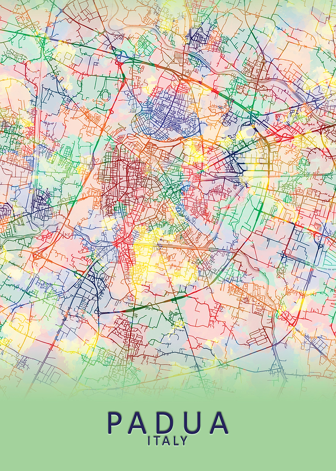 Padua Italy City Map