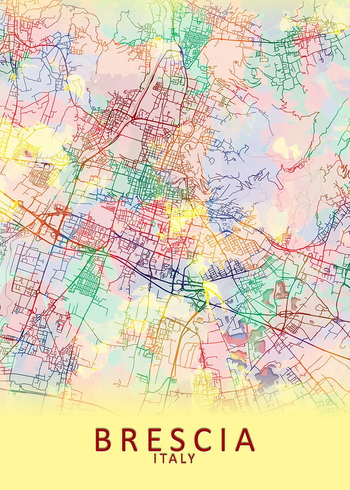 Brescia Italy City Map