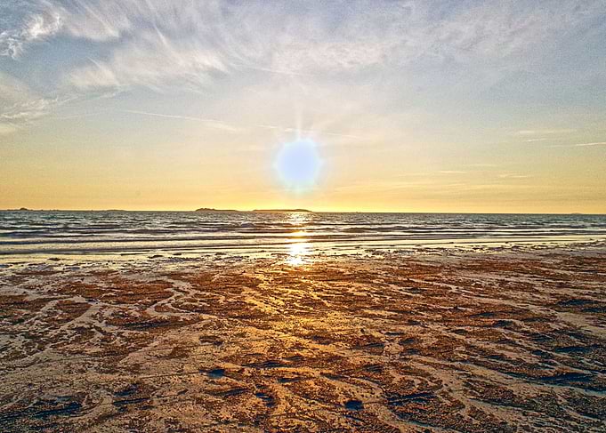 Sunset at the sea