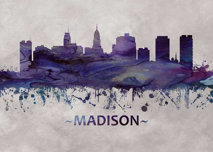 Madison Wisconsin skyline