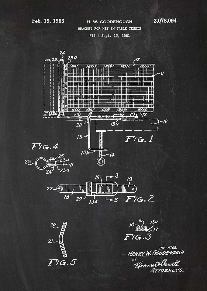 1961 Bracket for Net Table