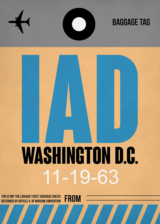 IAD Luggage Tag