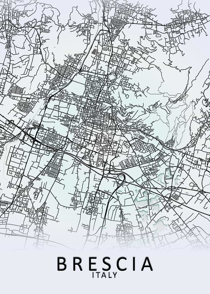 Brescia Italy City Map