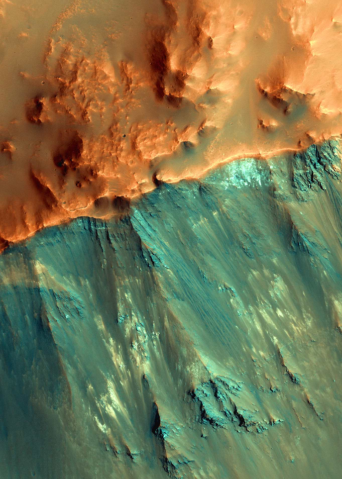 Mars Hues in a Crater