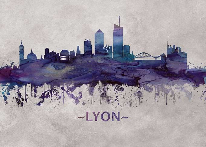 Lyon France skyline