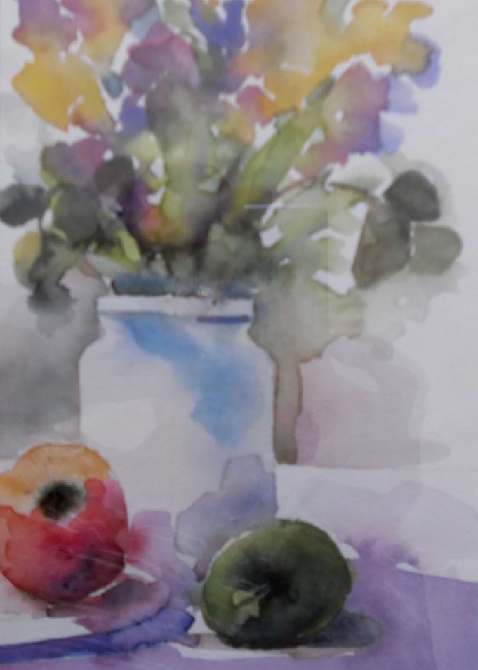 apples and flowers