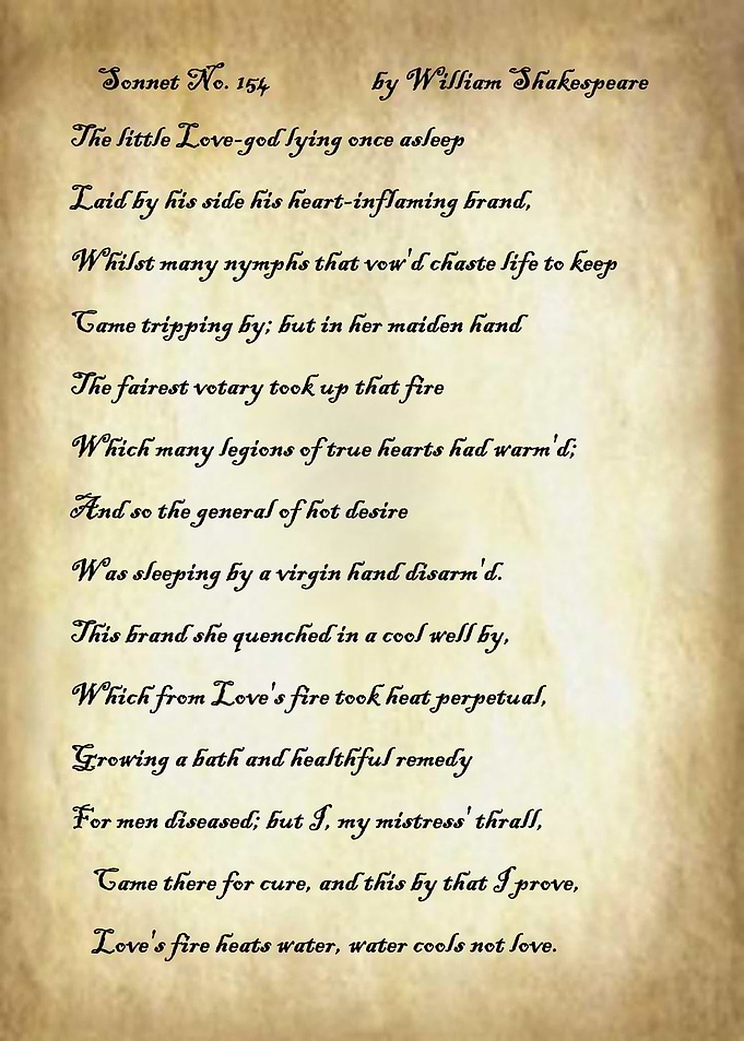 Sonnet 154 by Shakespeare