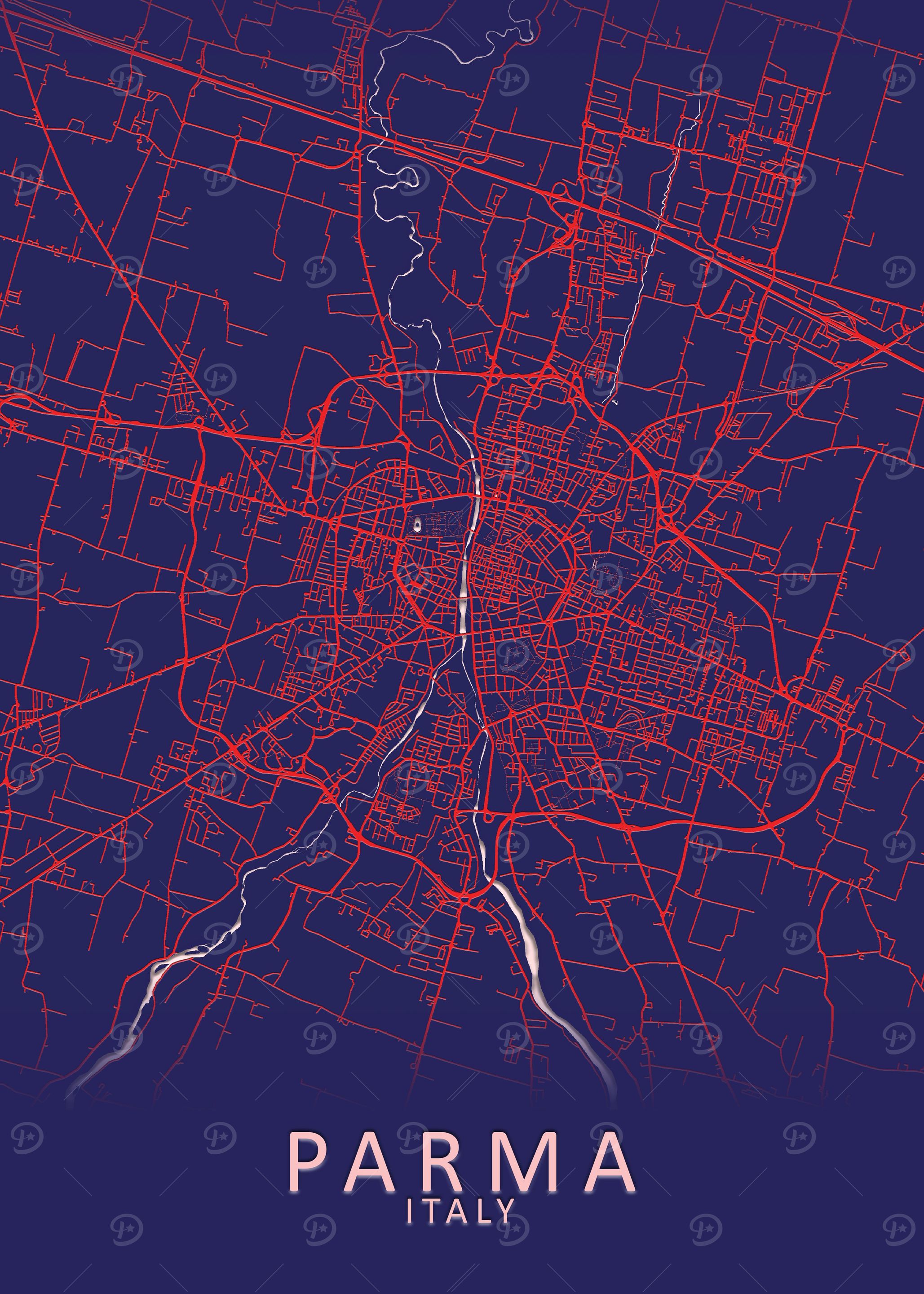 Parma Italy City Map