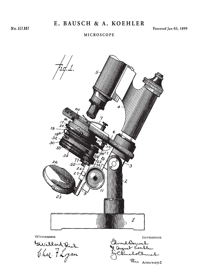Microscope Patent 2 white