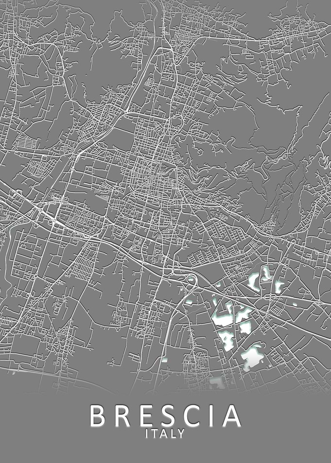 Brescia Italy City Map