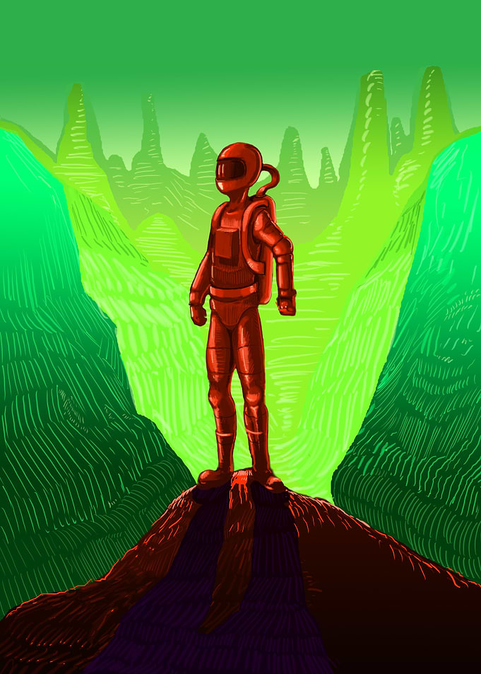 far away