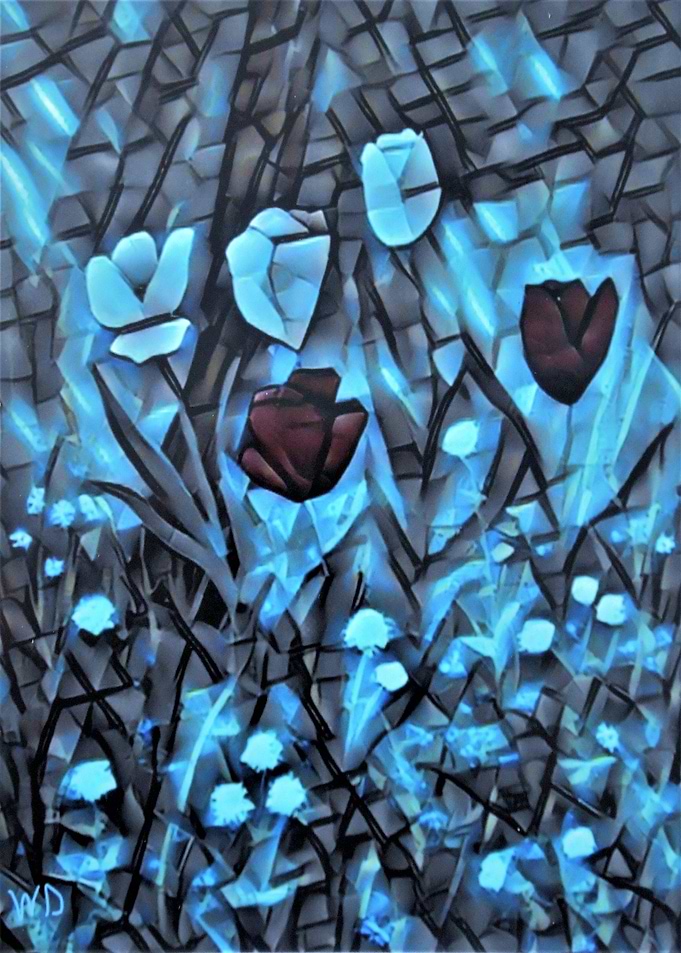 Tulips of glass