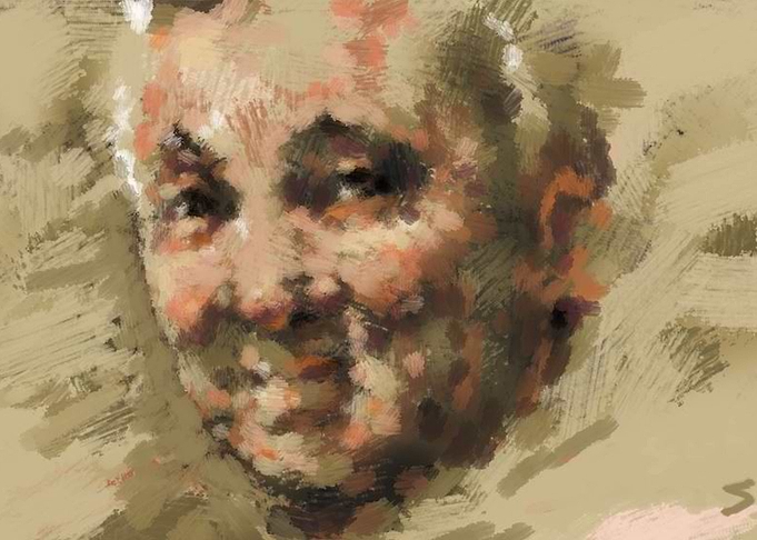 Charles Aznavour portrait