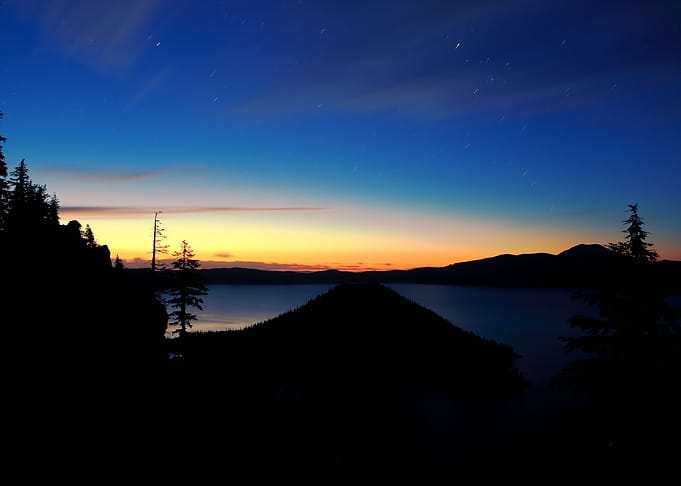 Crater Lake Night