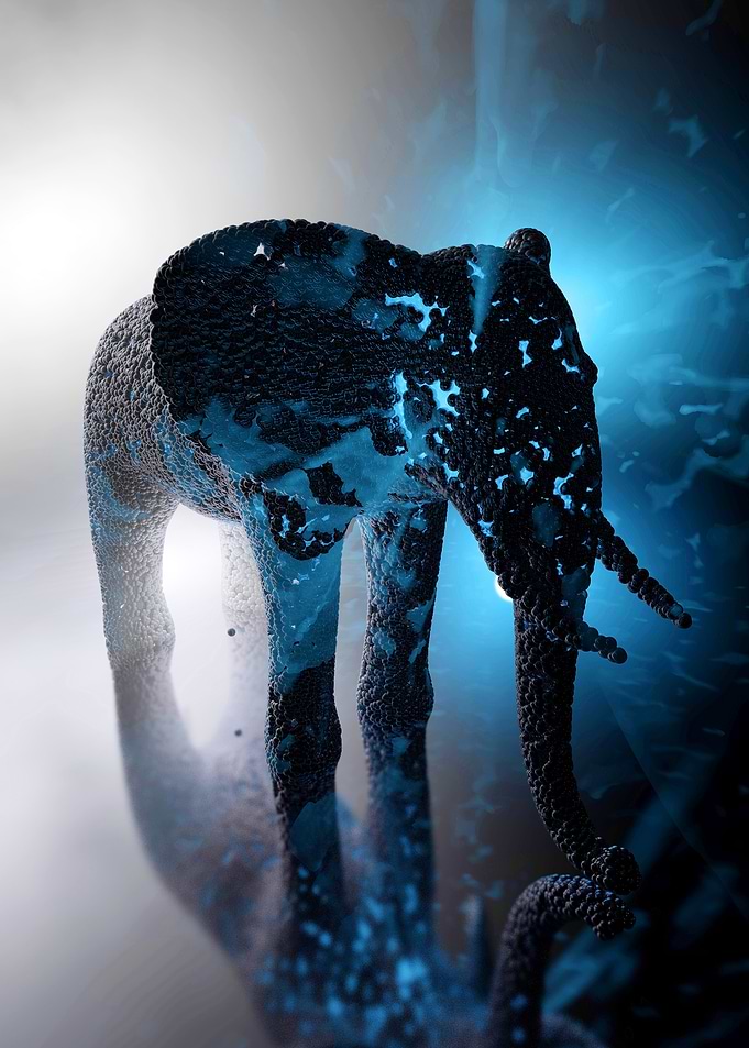 Abstract elephant 49