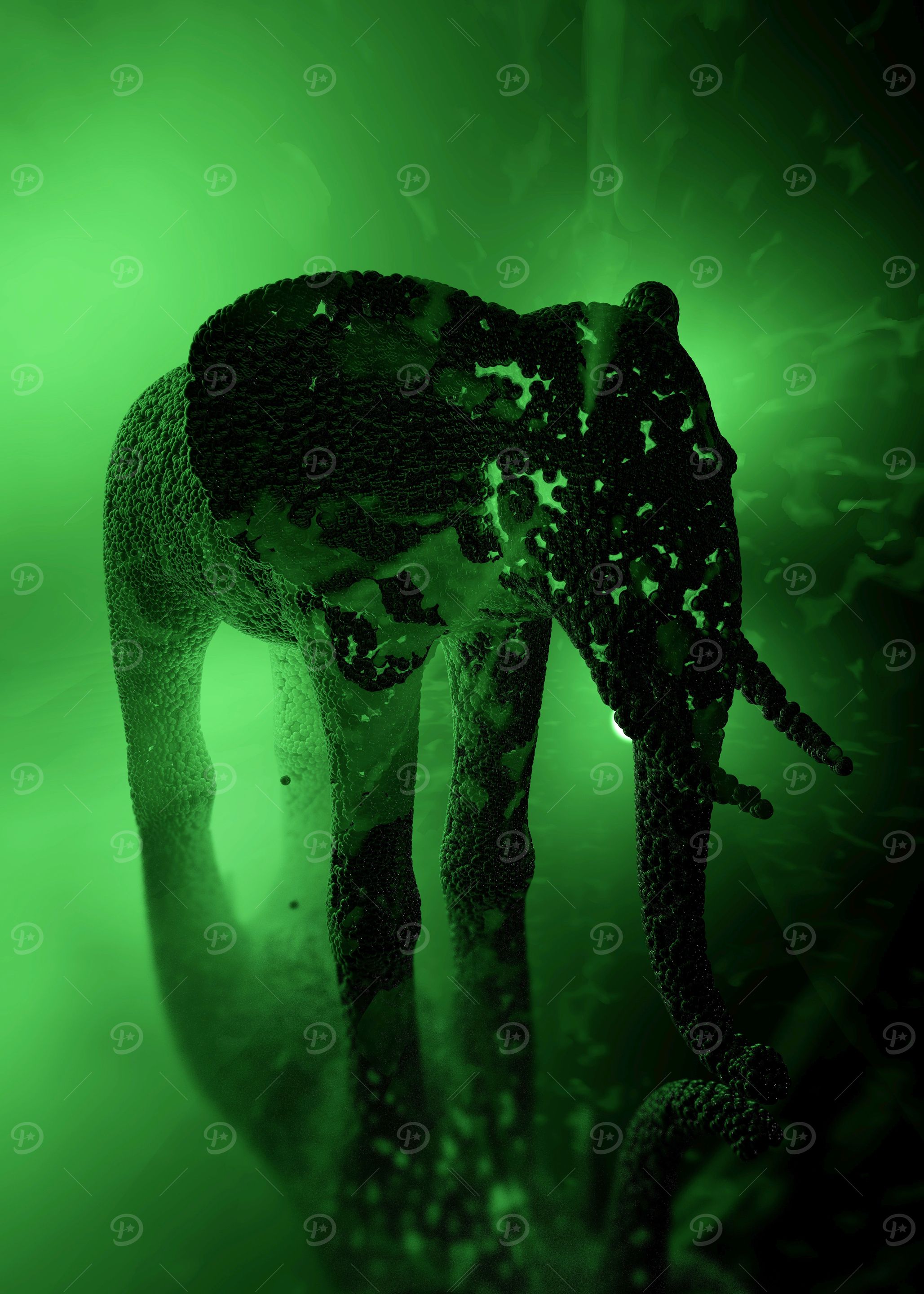 Abstract elephant 10