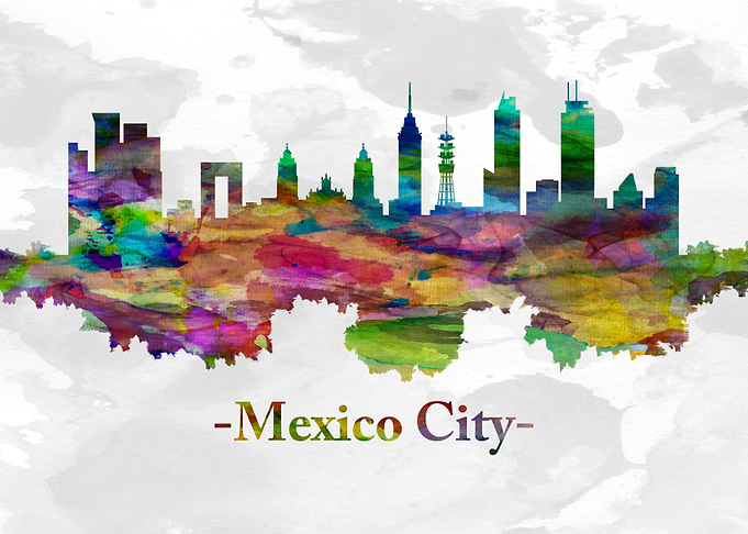 Mexico City Mexico skyline