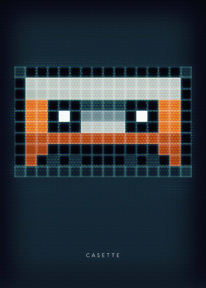 Music cassette PixelArt