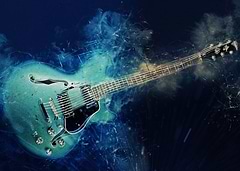 Electric Blue Guitar
