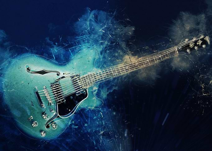 Electric Blue Guitar