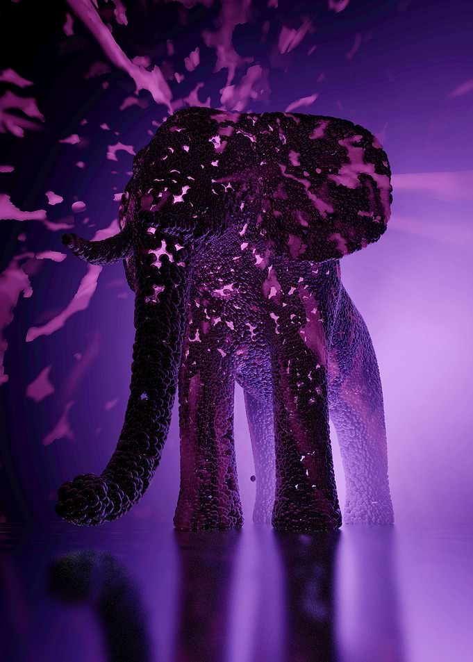Abstract elephant 54