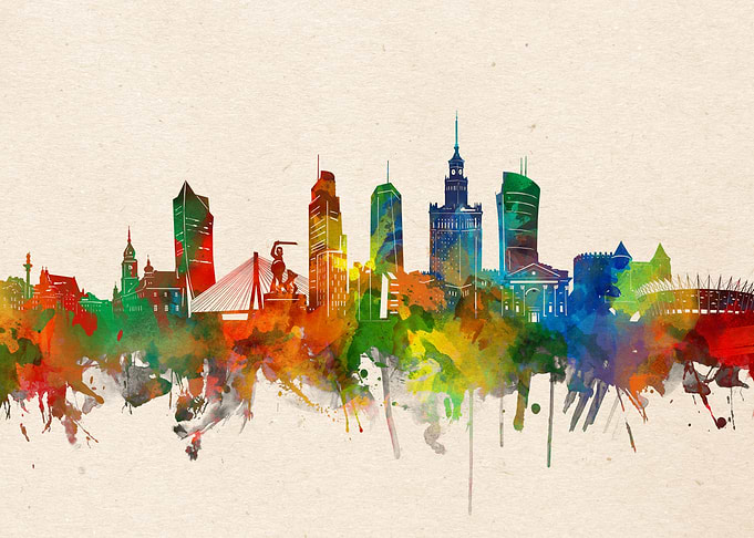 warsaw watercolor
