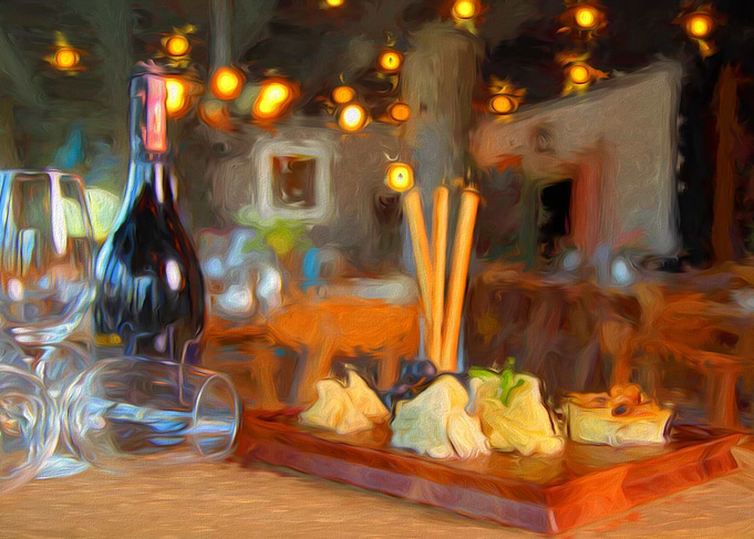 Wine and cheese