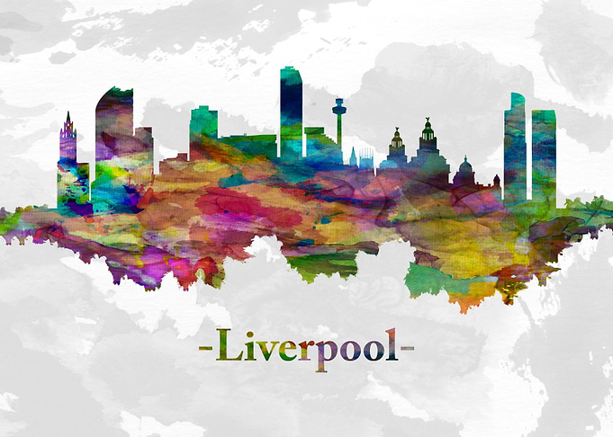 Liverpool England skyline