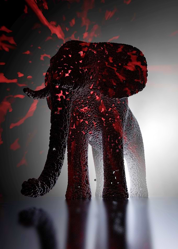Abstract elephant 57