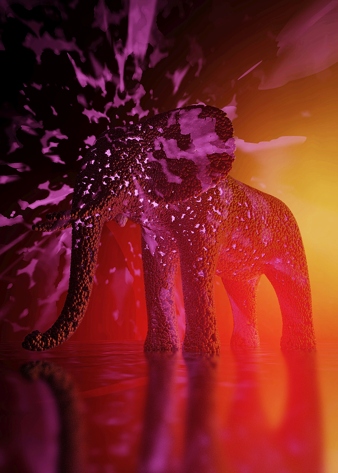 Abstract elephant 30