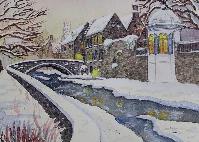 winter in Bruges