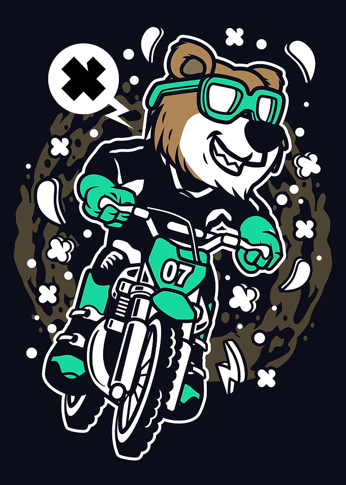 Bear Motocross Rider