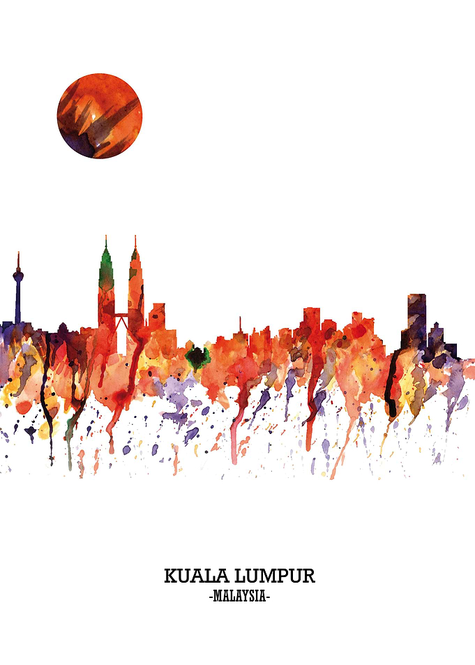 Kuala Lumpur silhouette