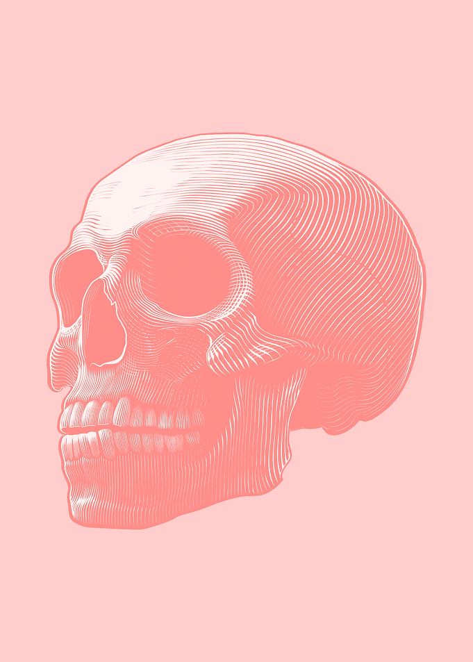 Pink skull
