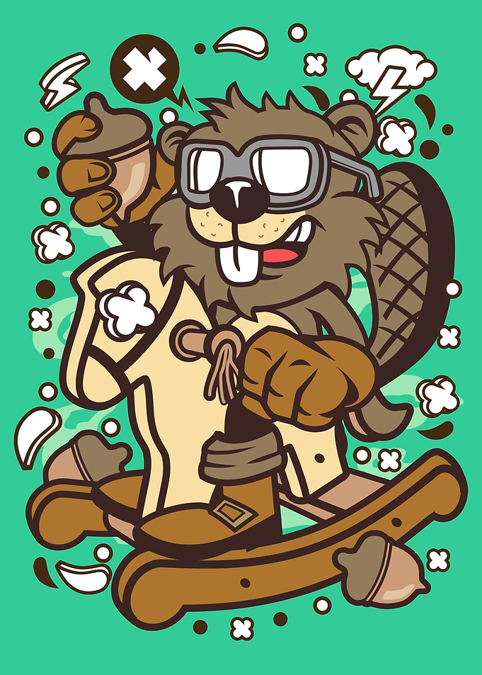 Beaver Rocking Horse