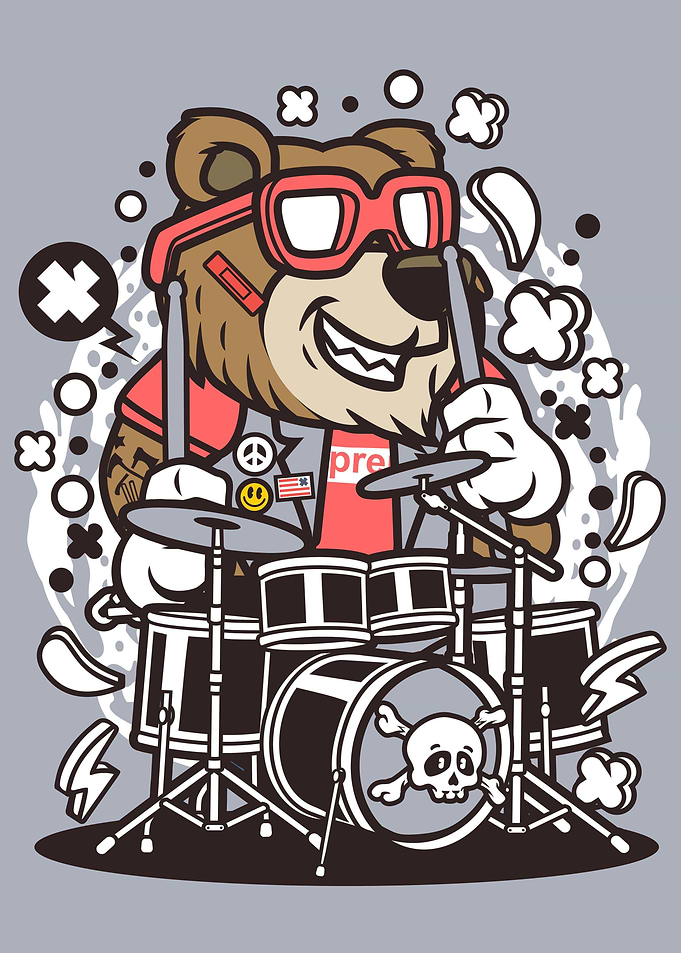 Bear Drummer