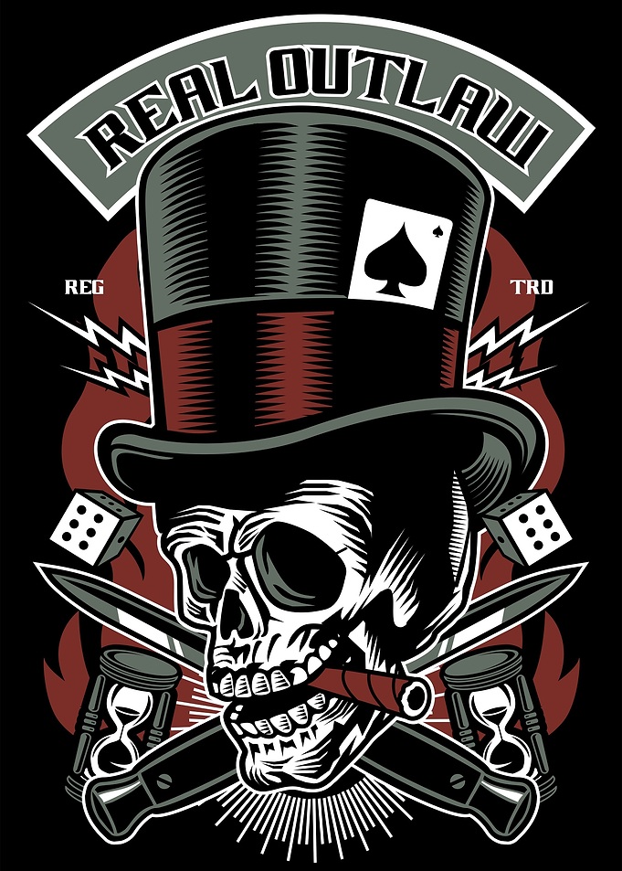 Real Outlaw Skull