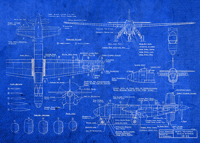 F16 Fighter Jet Blueprint