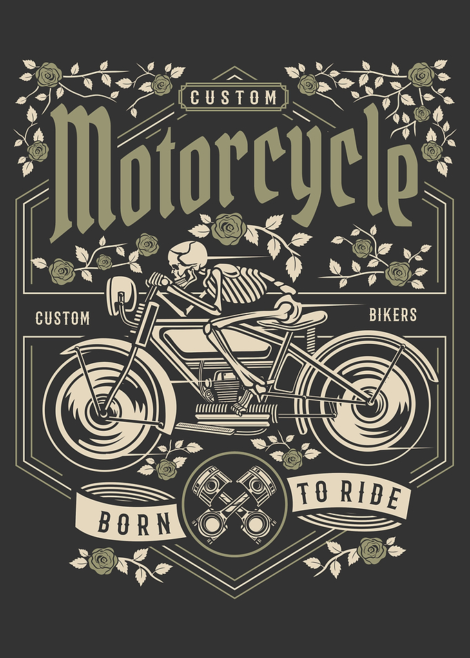 Skull Motorcycle