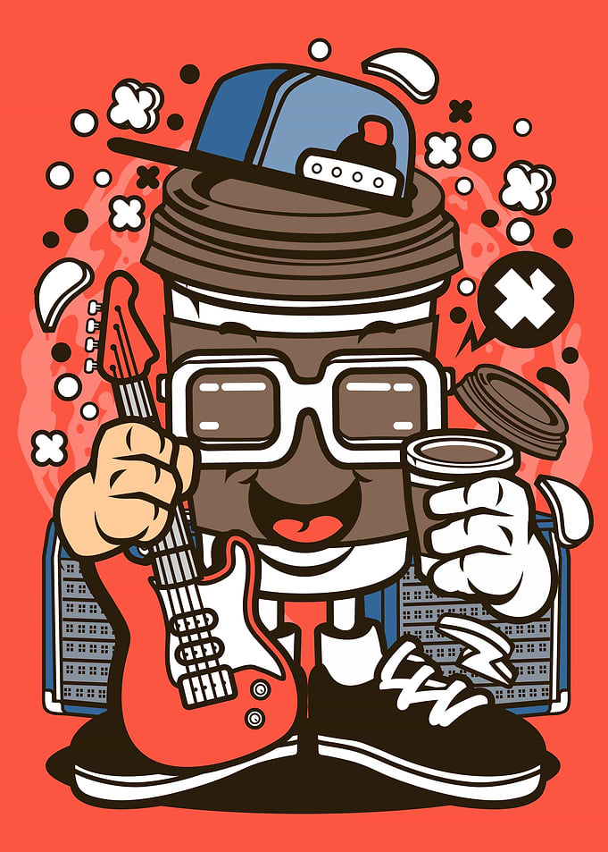 Coffee Cup Surfer