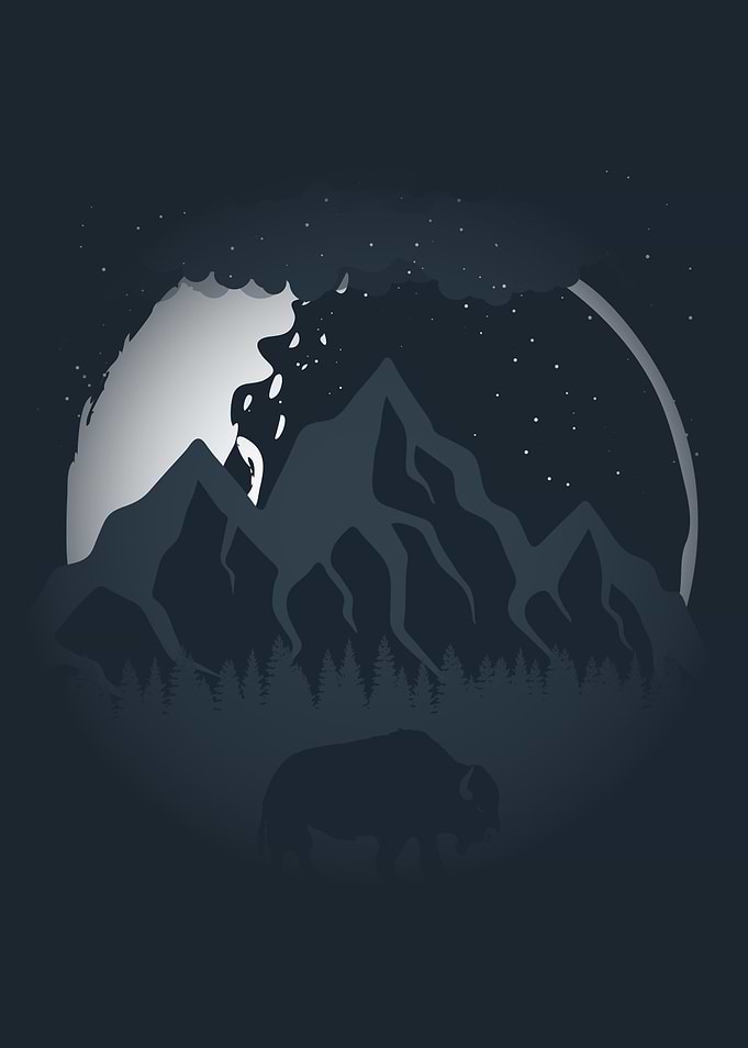 Moonlight Bison