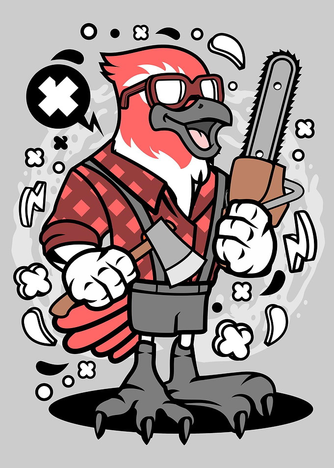 Bird Lumberjack